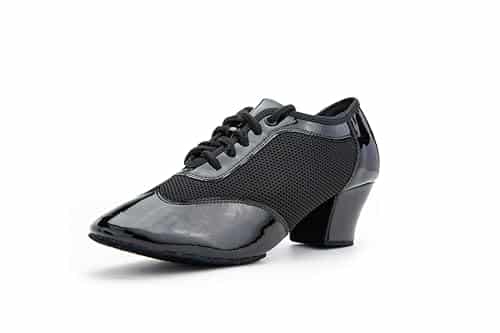 RoseMoli Women's Dance Shoes: 2" Lace-Up Latin Ballroom Shoes for Practice & Performance